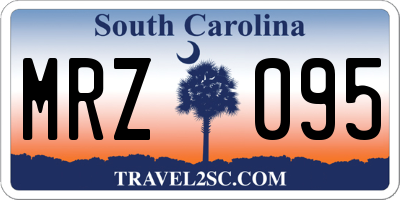 SC license plate MRZ095