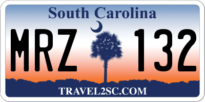 SC license plate MRZ132