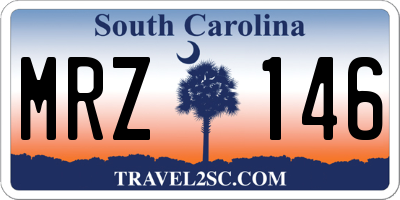 SC license plate MRZ146