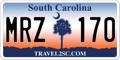 SC license plate MRZ170