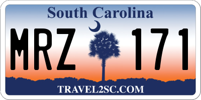 SC license plate MRZ171