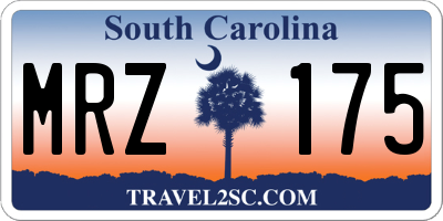 SC license plate MRZ175