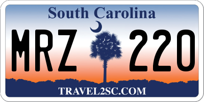 SC license plate MRZ220