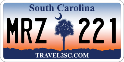 SC license plate MRZ221