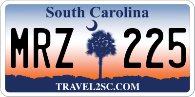 SC license plate MRZ225