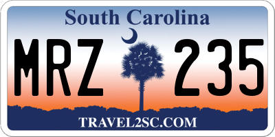 SC license plate MRZ235