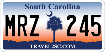 SC license plate MRZ245