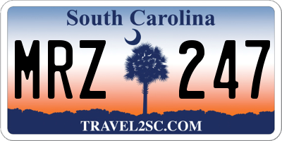 SC license plate MRZ247
