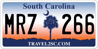 SC license plate MRZ266