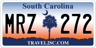 SC license plate MRZ272