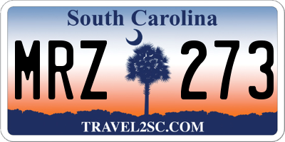 SC license plate MRZ273