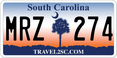SC license plate MRZ274