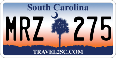 SC license plate MRZ275