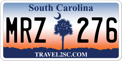 SC license plate MRZ276