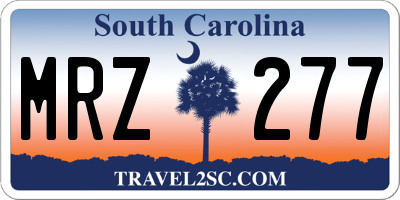 SC license plate MRZ277