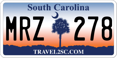 SC license plate MRZ278