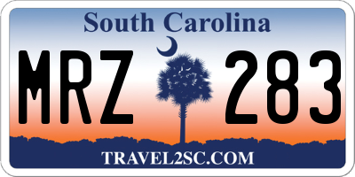 SC license plate MRZ283