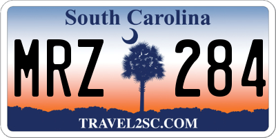 SC license plate MRZ284