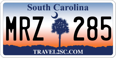 SC license plate MRZ285