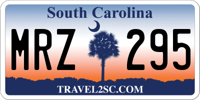 SC license plate MRZ295