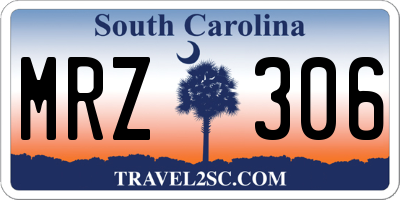 SC license plate MRZ306