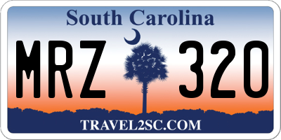SC license plate MRZ320