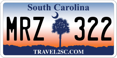 SC license plate MRZ322