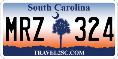SC license plate MRZ324