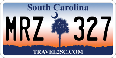 SC license plate MRZ327