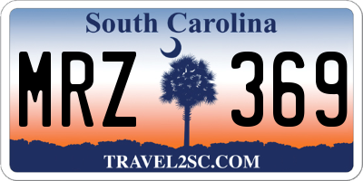 SC license plate MRZ369