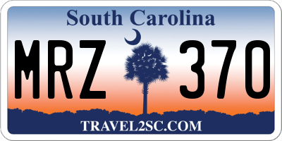 SC license plate MRZ370