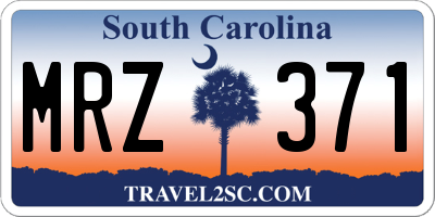 SC license plate MRZ371