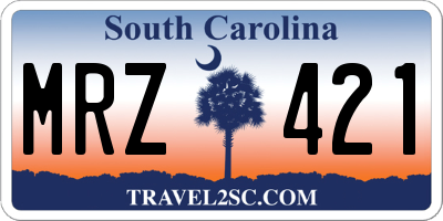 SC license plate MRZ421