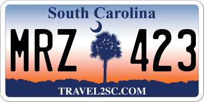 SC license plate MRZ423
