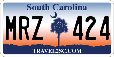 SC license plate MRZ424