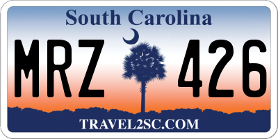SC license plate MRZ426