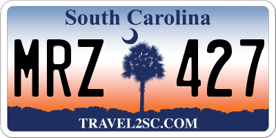 SC license plate MRZ427