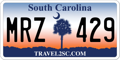 SC license plate MRZ429