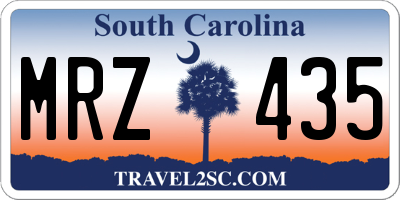 SC license plate MRZ435