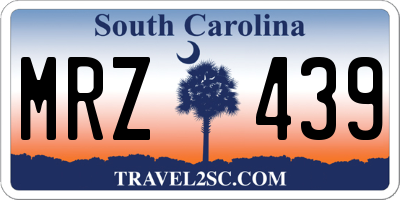 SC license plate MRZ439