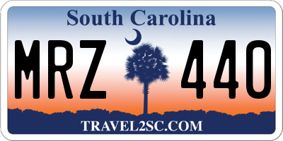 SC license plate MRZ440