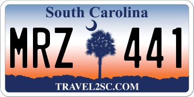 SC license plate MRZ441