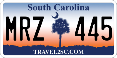 SC license plate MRZ445