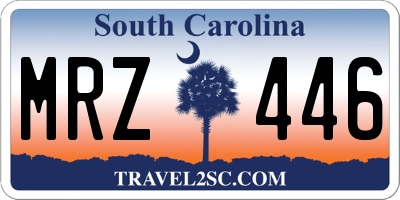 SC license plate MRZ446