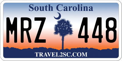 SC license plate MRZ448