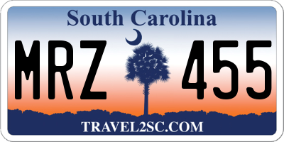 SC license plate MRZ455
