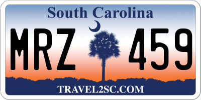 SC license plate MRZ459