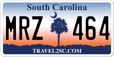 SC license plate MRZ464