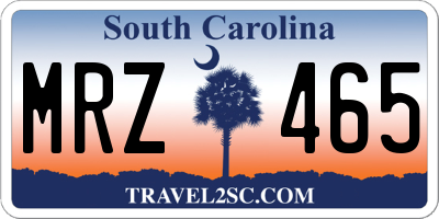 SC license plate MRZ465