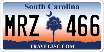 SC license plate MRZ466